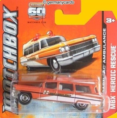 Spielzeugauto Matchbox 2013* Cadillac Ambulance 1963