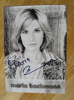 Schauspielerin Maria Bachmann - handsign. Autogramm!