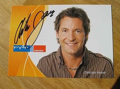 MDR Fernsehkoch Starkoch Christian Henze - handsigniertes Autogramm!!!