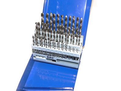 Spiralbohrersatz 1 - 5,9mm , 0,1mm steigend , HSS-G geschliffen , Metallbohrer