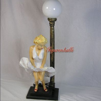 Marilyn Monroe Tischleuchte Figur Statue Skulptur Aufstellfigur Deko Dekoration Fan
