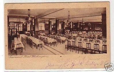 21786 Ak Bremen Speisesaal Hotel Washington 1926
