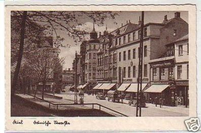 21791 Ak Kiel Dänische Straße mit Geschäften um 1940