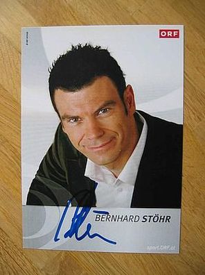 ORF Fernsehmoderator Bernhard Stöhr - handsigniertes Autogramm!!!