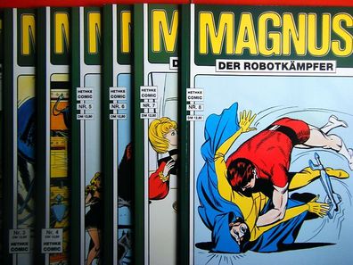 Comics: " Magnus" Hethke Album 2-8 , aus Sammlung, ( 0-1) verlagsneu, ungelesen !!