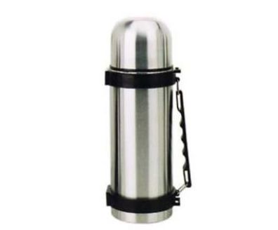 Isolierflasche Thermoflasche Thermoskanne Edelstahl Klickverschluss Gurt 1 Liter
