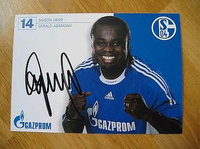 FC Schalke 04 Saison 08/09 Gerald Asamoah - handsigniertes Autogramm!!!