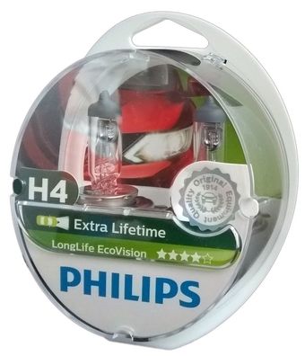 H4 Philips Long Life Eco Vision 12342LLECOS2 Code 36257228 lange Lebensdauer