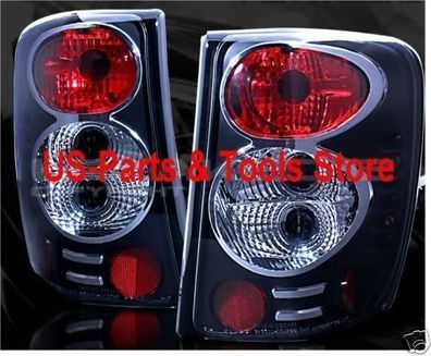 Jeep Grand Cherokee Rückleuchten Klarglas 99 - 04 schwarz mit LED 1999 2004 2000
