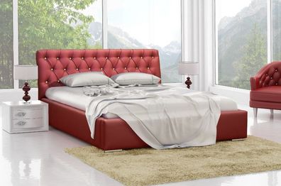 Polsterbett "Ellen" mit Bettkasten und Lattenrost - Liegefläche 160 x 200 cm
