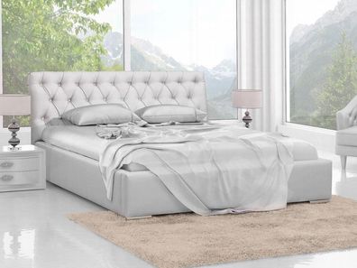 Polsterbett "Ellen" mit Bettkasten und Lattenrost - Liegefläche 140 x 200 cm