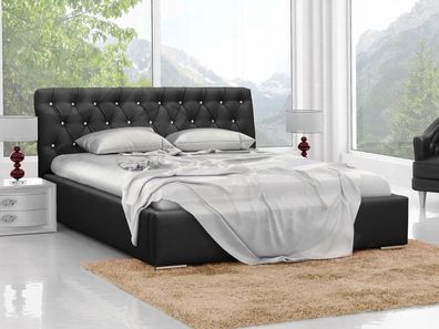 Polsterbett "Ellen" mit Bettkasten und Lattenrost - Liegefläche 180 x 200 cm