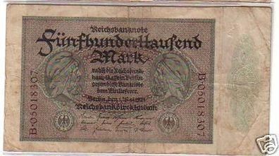 seltene Banknote 500000 Mark 1.5.1923 Rosenberg 87