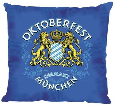 11323) Deko-Kissen "Oktoberfest " in BLAU oder WEISS blau