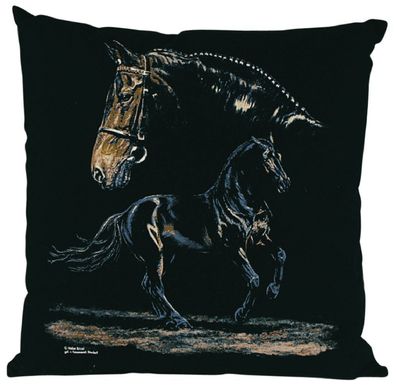 KISSEN - Warmblut - 09283 - Gr. ca. 40x40cm - Zierkissen Autokissen - © Kollektion