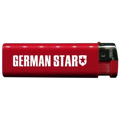 Einwegfeuerzeug mit Motiv - Trucker - German Star - 01159 versch. Farben rot