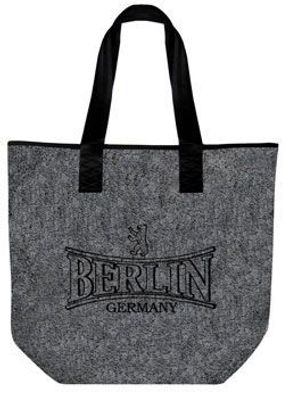 Filztasche mit Einstickung - BERLIN Germany - 26015 - Tasche Umhängetasche Shopper B