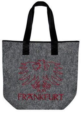 Filztasche mit Einstickung - Frankfurt ADLER - 26021 - Shopper Tasche Bag