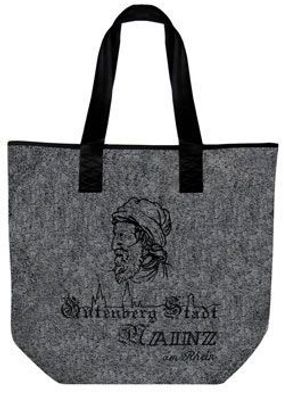 Filztasche mit Einstickung - Gutenberg STADT MAINZ - 26026 - Shopper Tasche Bag