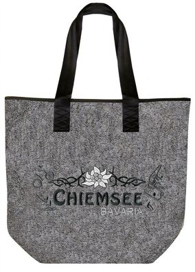 Filztasche mit Stickerei - Chiemsee Bavaria - 26079 - Shopper Tasche Bag