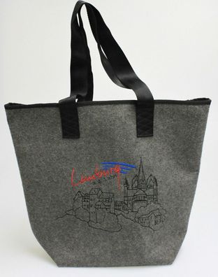 Filztasche mit Stickerei - Limburg A. D. LAHN - 26153 - Shopper Umhängetasche Bag