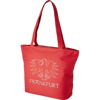 Lifestyle-Tasche mit Einstickung Frankfurt Adler 15503 rot designed bye Ticiana Monta