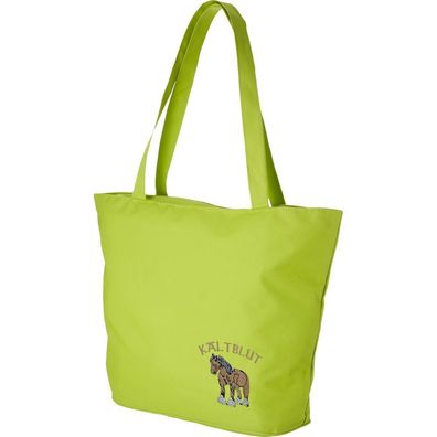 Lifestyle-Tasche mit Einstickung Pferd Kaltblut 15504 grün designed bye Ticiana Mont