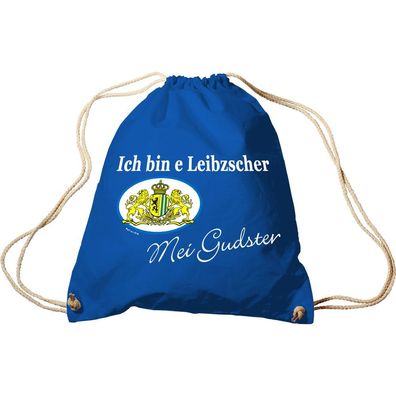 Sporttasche mit Aufdruck - Ich bin e Leibzscher... - 65040 - Trend-Bag Turnbeutel Ruc