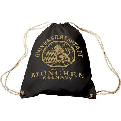Sporttasche mit Aufdruck - Universitätsstadt München - 65024 - Trend-Bag Turnbeutel