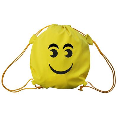 Trend-Bag mit Aufdruck - Smilie - 65204 - Turnbeutel Sporttasche Rucksack