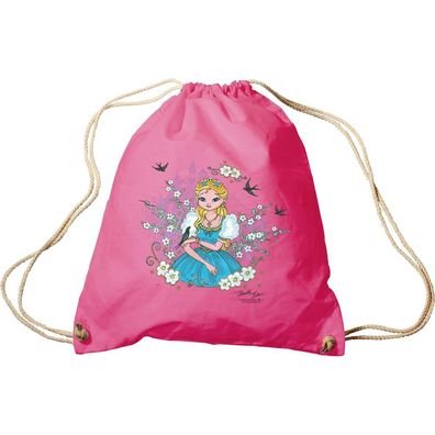 Trend-Bag Turnbeutel Prinzessin Blumenwiese 65084 Fuchsia