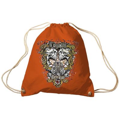 Trend-Bag Turnbeutel Sporttasche Rucksack mit Print - Royality - TB65312 Orange