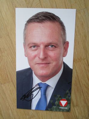 Österreich Bundesminister FPÖ Politiker Mario Kunasek - handsigniertes Autogramm!!!
