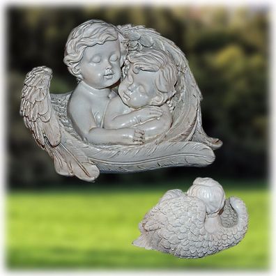 ENGEL Engelfigur Dekofigur Dekoengel Skulptur Polystein Neu + Patina 12 cm - Z-003