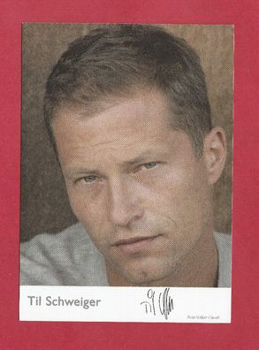 Til Schweiger- ( deutscher Schauspieler) - Originalautogrammkarte