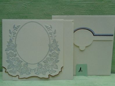Grußkarten & Kouvert Briefpapier Rahwanji Golden Card Dreams My Card 15 x 15 cm * 1