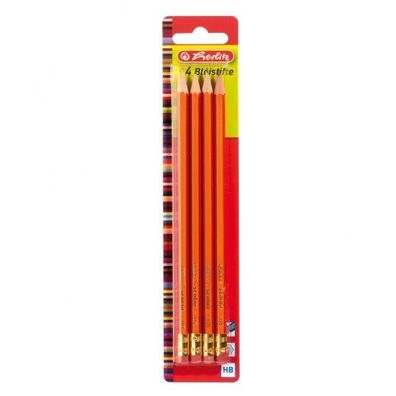 Bleistift mit Radierer - HB - 4 Stück