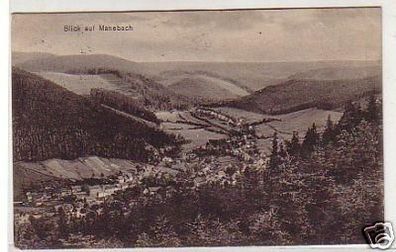 21965 Ak Blick auf Manebach 1915