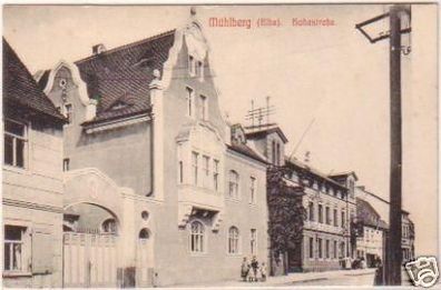 23503 Ak Mühlberg (Elbe) Hohestraße um 1910