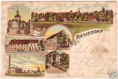 23210 Ak Lithographie Gruss aus Ramsdorf 1900