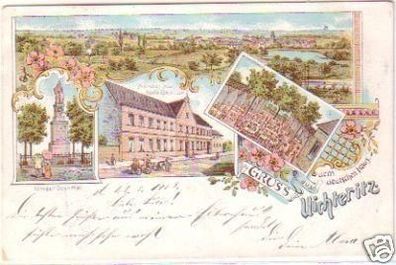 23205 Ak Lithographie Gruss aus Uichteritz 1903