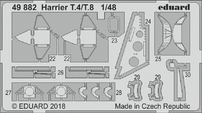 Eduard Accessories Harrier T.4/ T.8 for Kinetic in 1:48 3949882 Eduard 46882