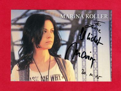 Marina Koller ( deutsche Sängerin, ) - persönlich signiert