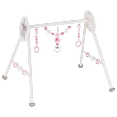 Baby-Fit Baby-Gym "Elefant"rosa Spielbogen (Holz) pink Heimess 766074 Made in Germany