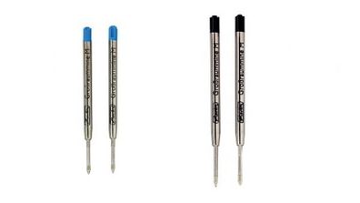 Kugelschreibermine - 2 Stück - Farbe: blau oder schwarz