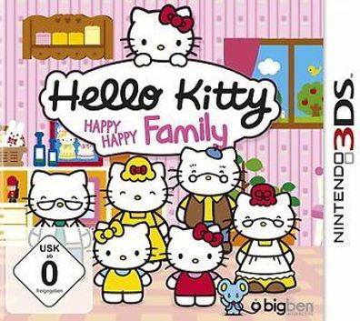 Hello Kitty: Happy Happy Family (Nintendo 3DS, 2014, Keep Case)