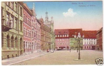 24068 Ak Kahla S.-A. Marktplatz mit Rathaus um 1910