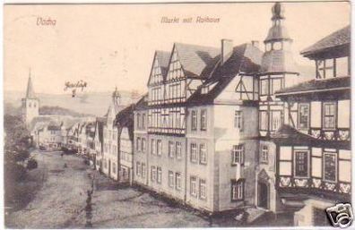 24007 Ak Vacha Markt mit Rathaus 1912