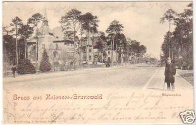 23984 Ak Gruss aus Halensee-Grunewald Johannaplatz 1901