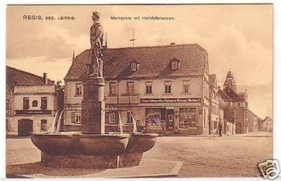 23750 Ak Regis Markt mit Halbfaßbrunnen um 1920